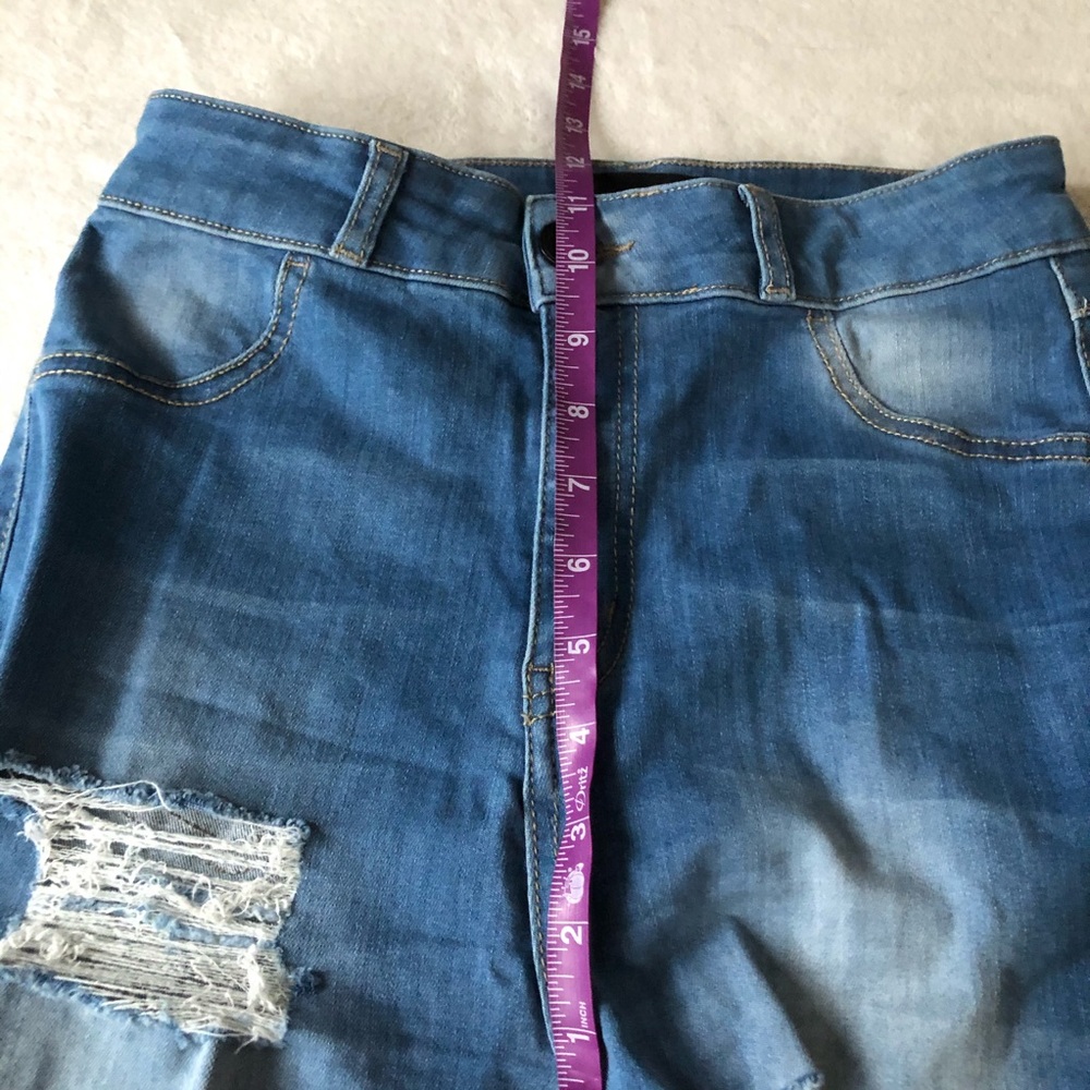 Women's Blue Skinny Jeans - Picture 9 of 10